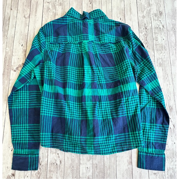 Roxy Front Tie Plaid Button Up - Picture 6 of 7
